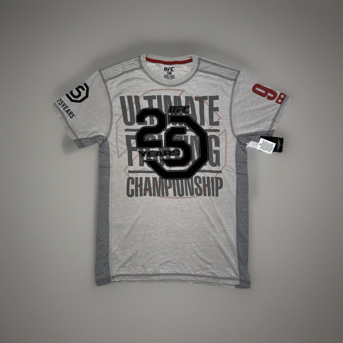 Official UFC T-Shirt  25 Years Celebration Adult Top Gym
