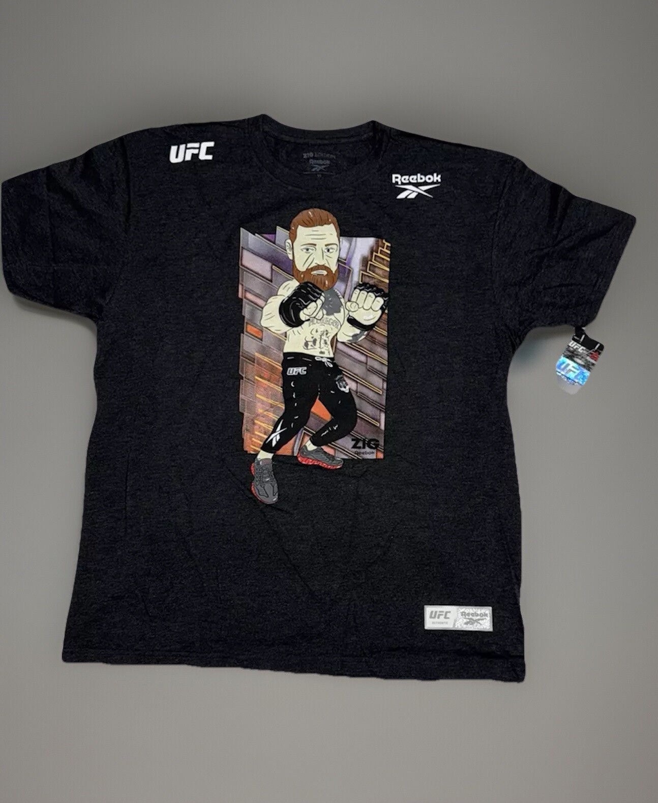 Official UFC T-shirt Conor McGregor Walk out UFC Graphic Print Reebok Adults