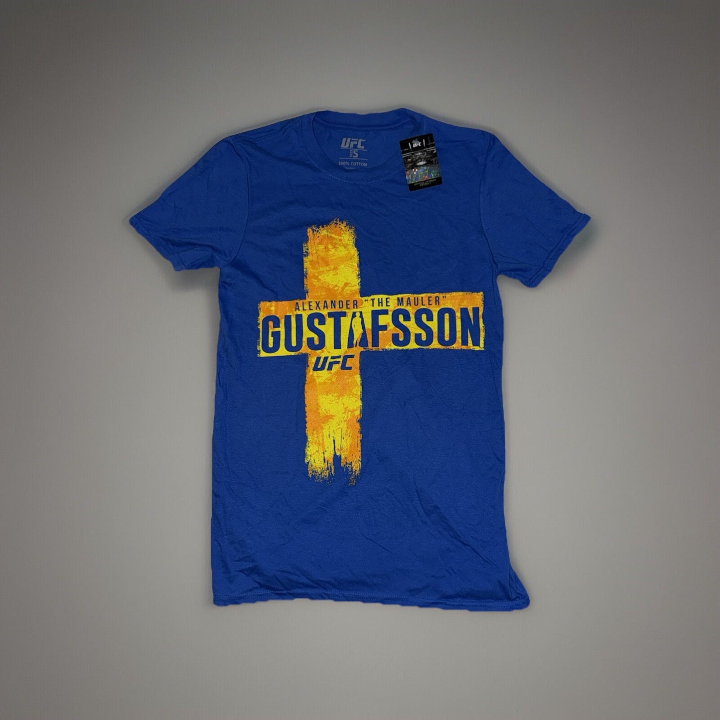 Official UFC  T-Shirt Alex Gustafsson Graphic print Adults Blue