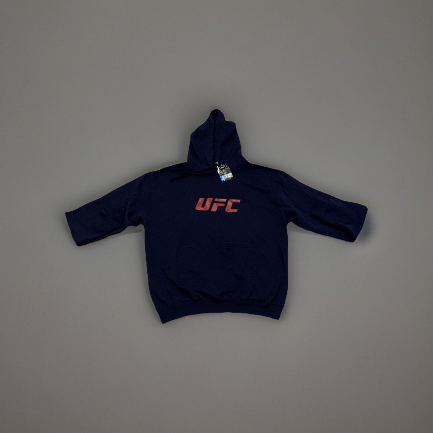 Official UFC Hoodie Core Blue Adults Workout Gym Logo Print