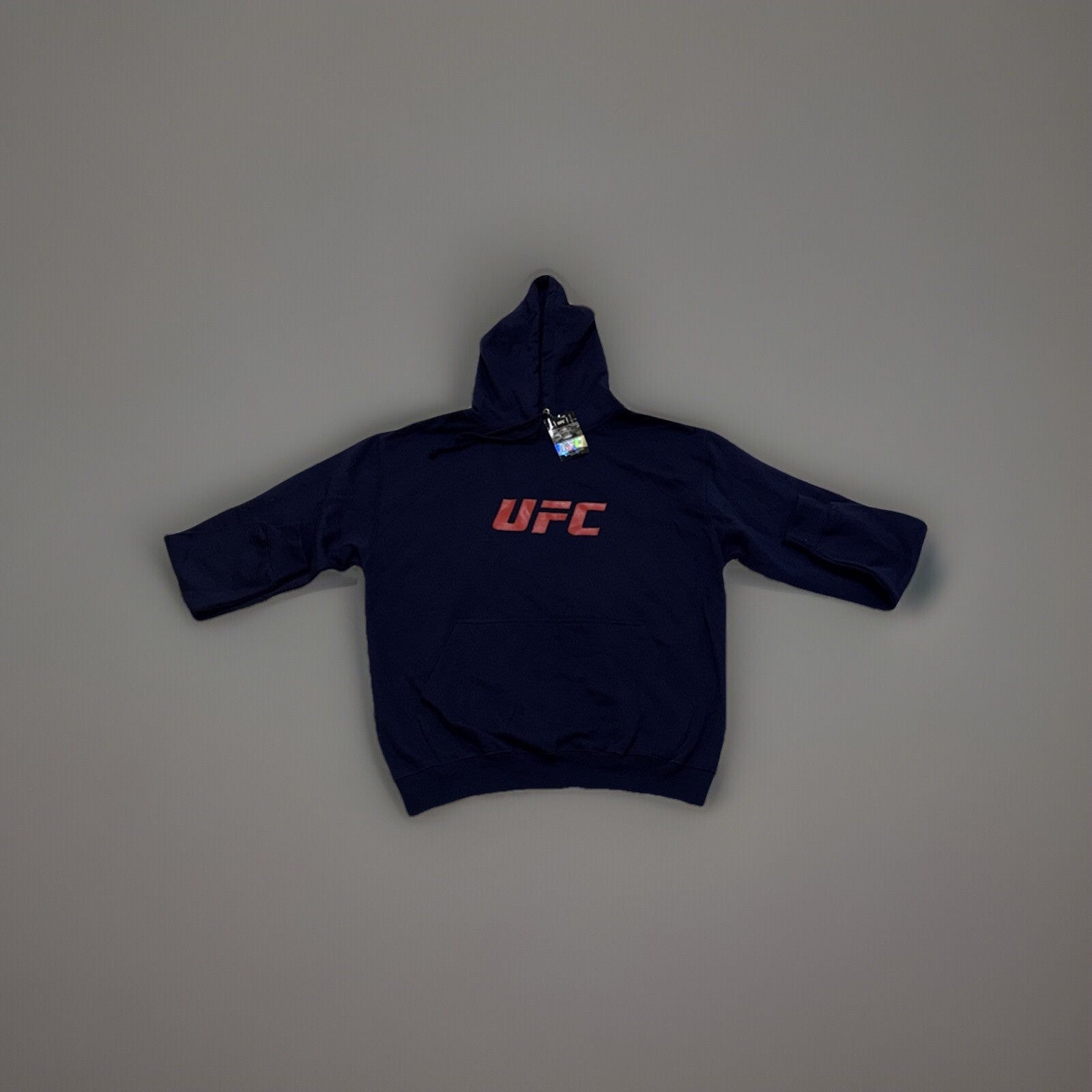 Official UFC Hoodie Core Blue Adults Workout Gym Logo Print