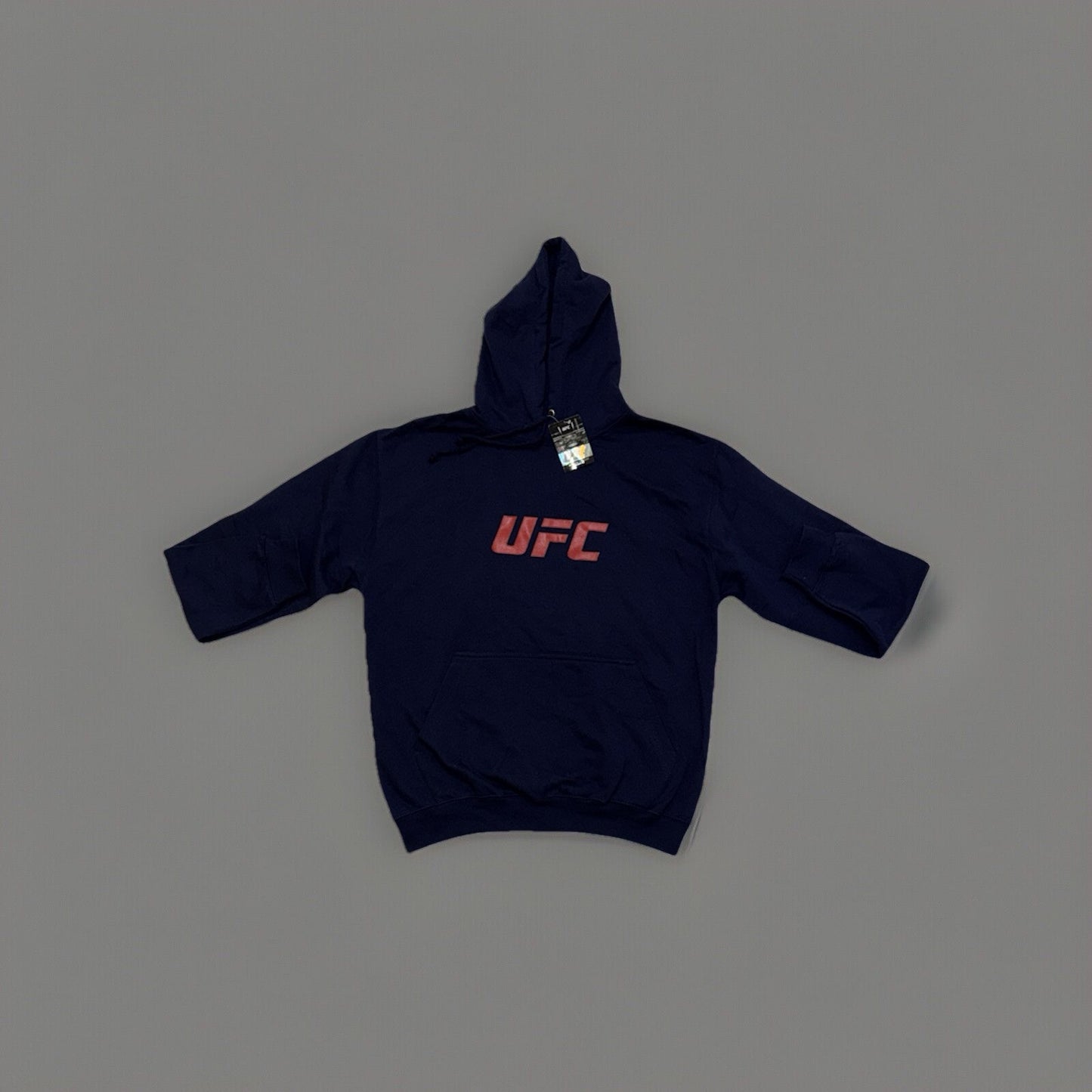 Official UFC Hoodie Core Blue Adults Workout Gym Logo Print