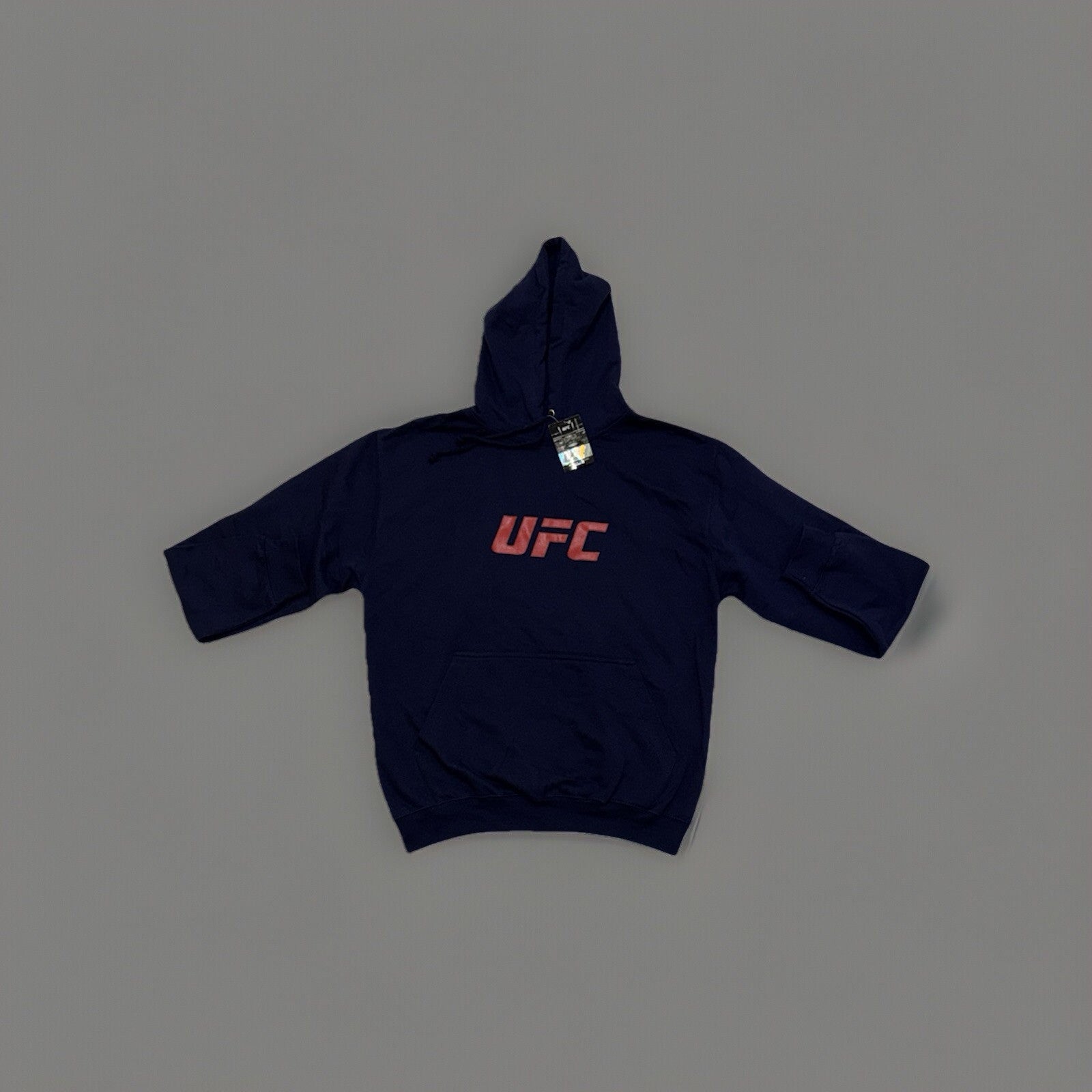 Official UFC Hoodie Core Blue Adults Workout Gym Logo Print
