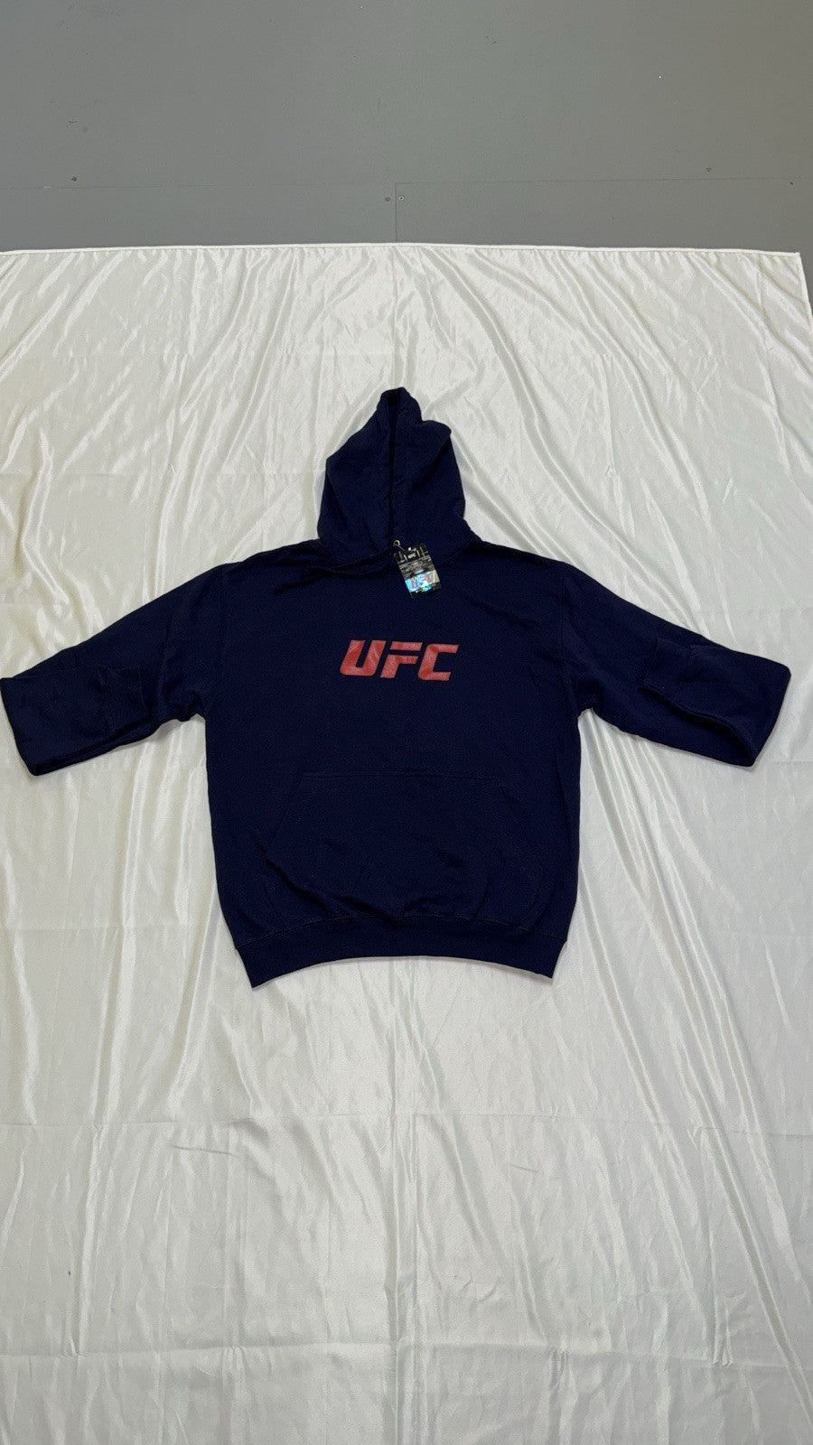 Official UFC Hoodie Core Blue Adults Workout Gym Logo Print