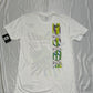 Official UFC T-Shirt Walk Out White Multi Colour Graphic Print Reebok  Adults