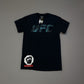 Official UFC Core T-Shirt Mens Black blue logo Snake Small