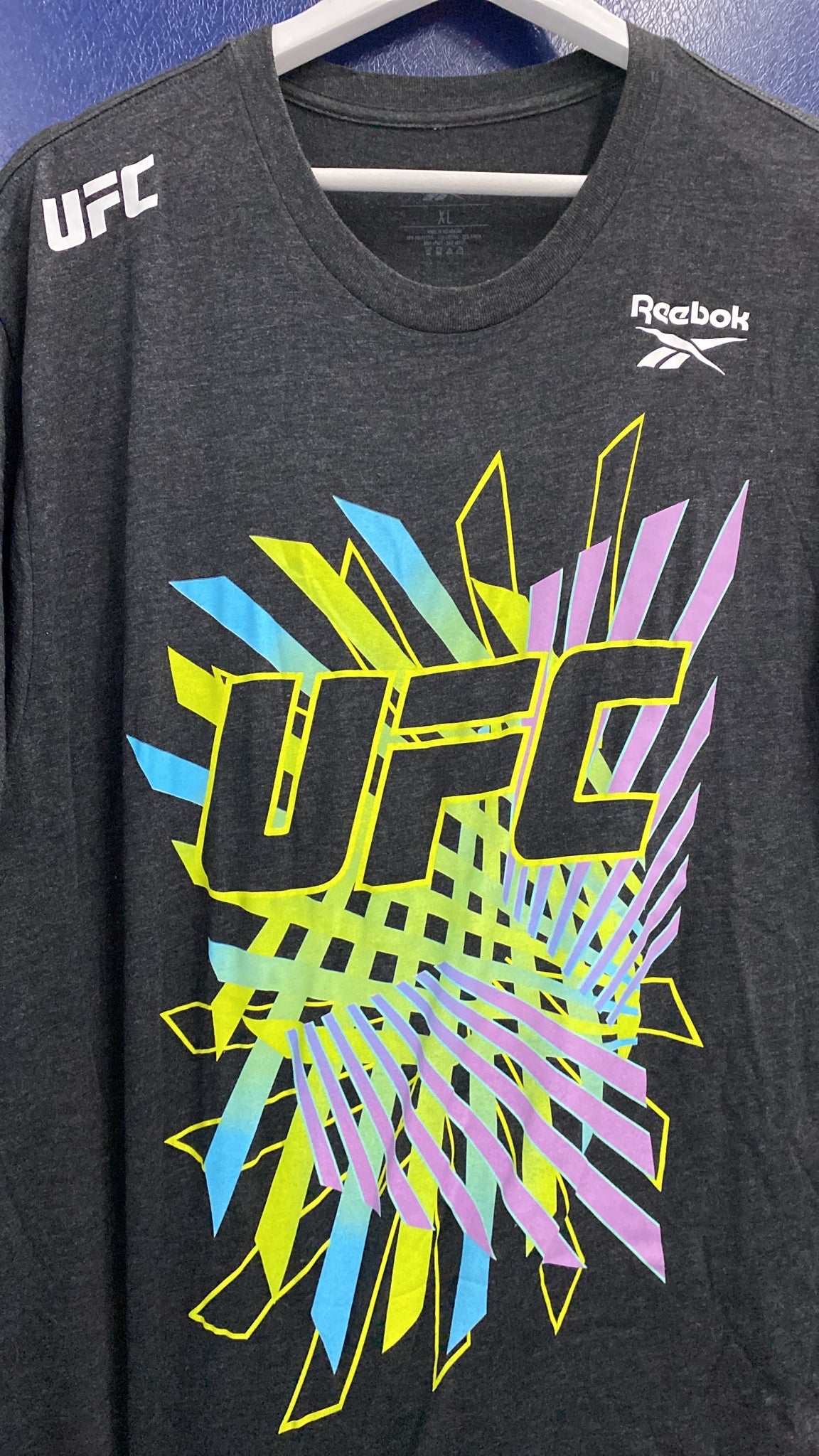 Reebok ufc t deals shirt mens purple